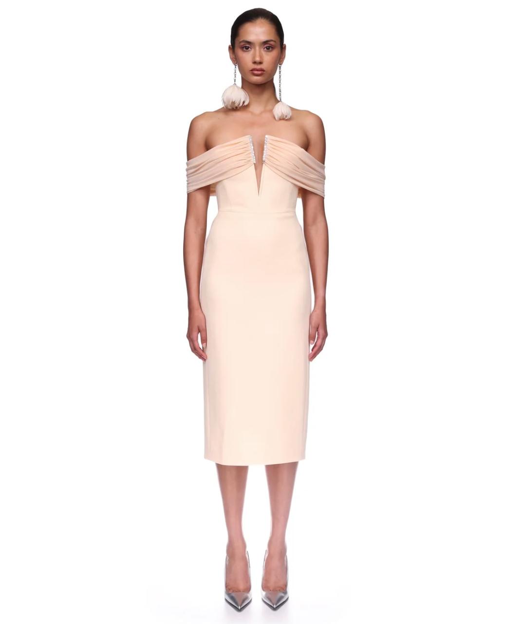 DAVID KOMA Коралловое коктейльное платье, фото 2