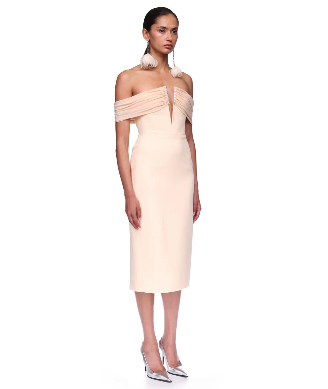 DAVID KOMA Коралловое коктейльное платье, фото 4