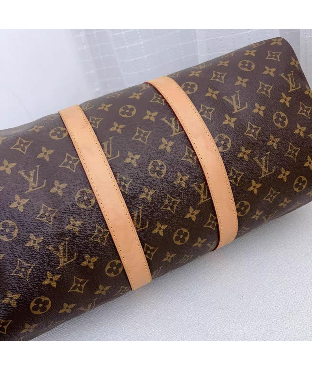 LOUIS VUITTON Коричневая дорожная/спортивная сумка, фото 3