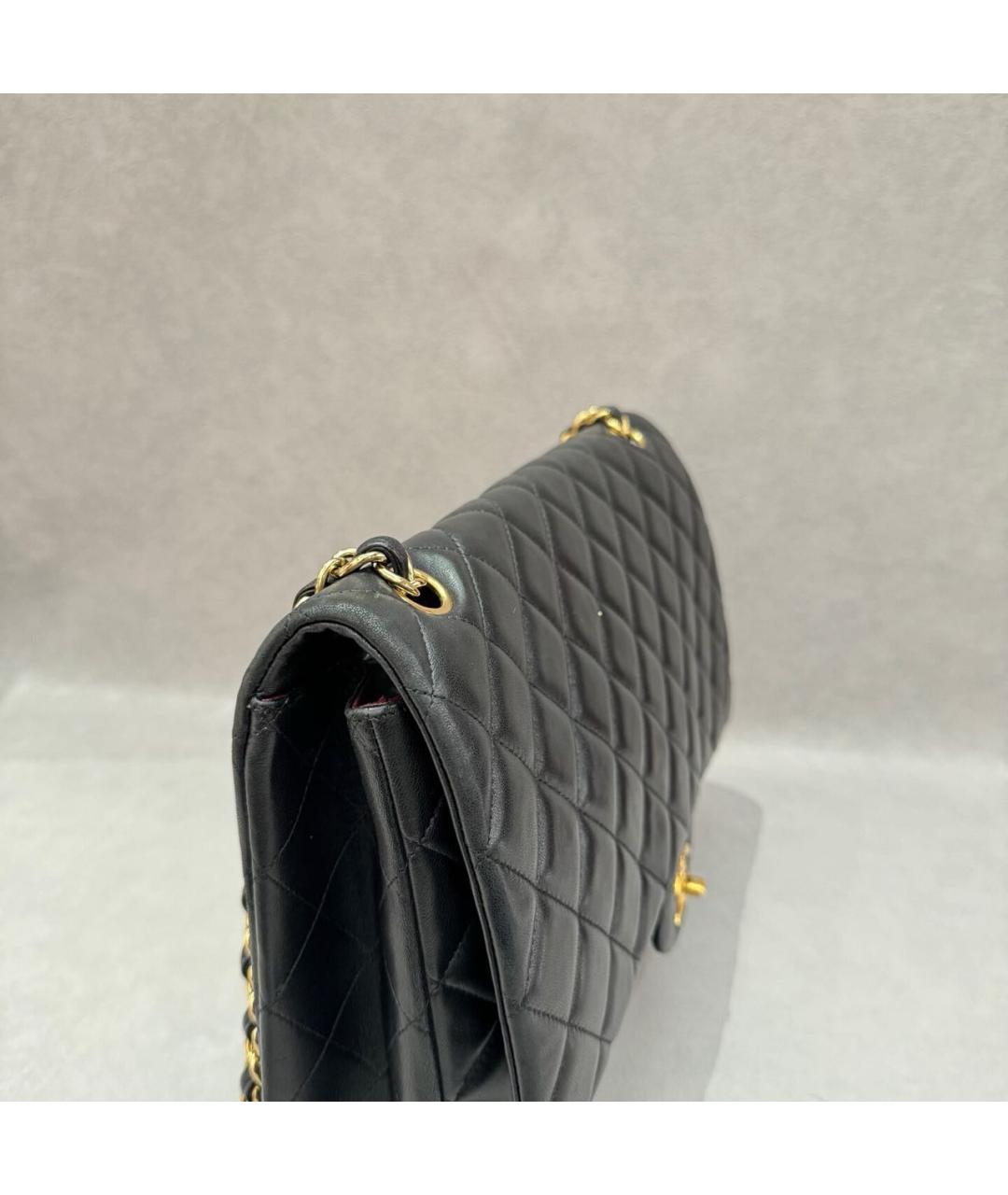 CHANEL Черная кожаная сумка через плечо, фото 5