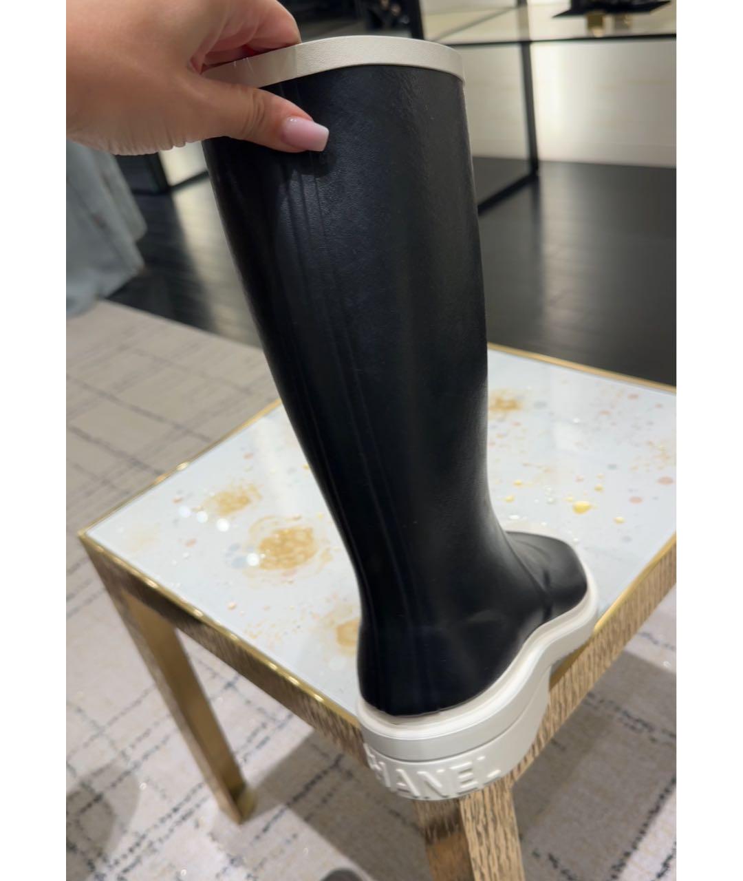 CHANEL Черные ботинки, фото 8