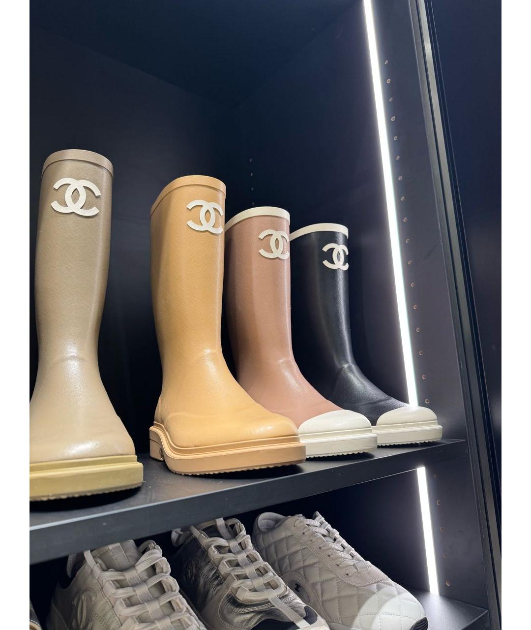 CHANEL Черные ботинки, фото 4