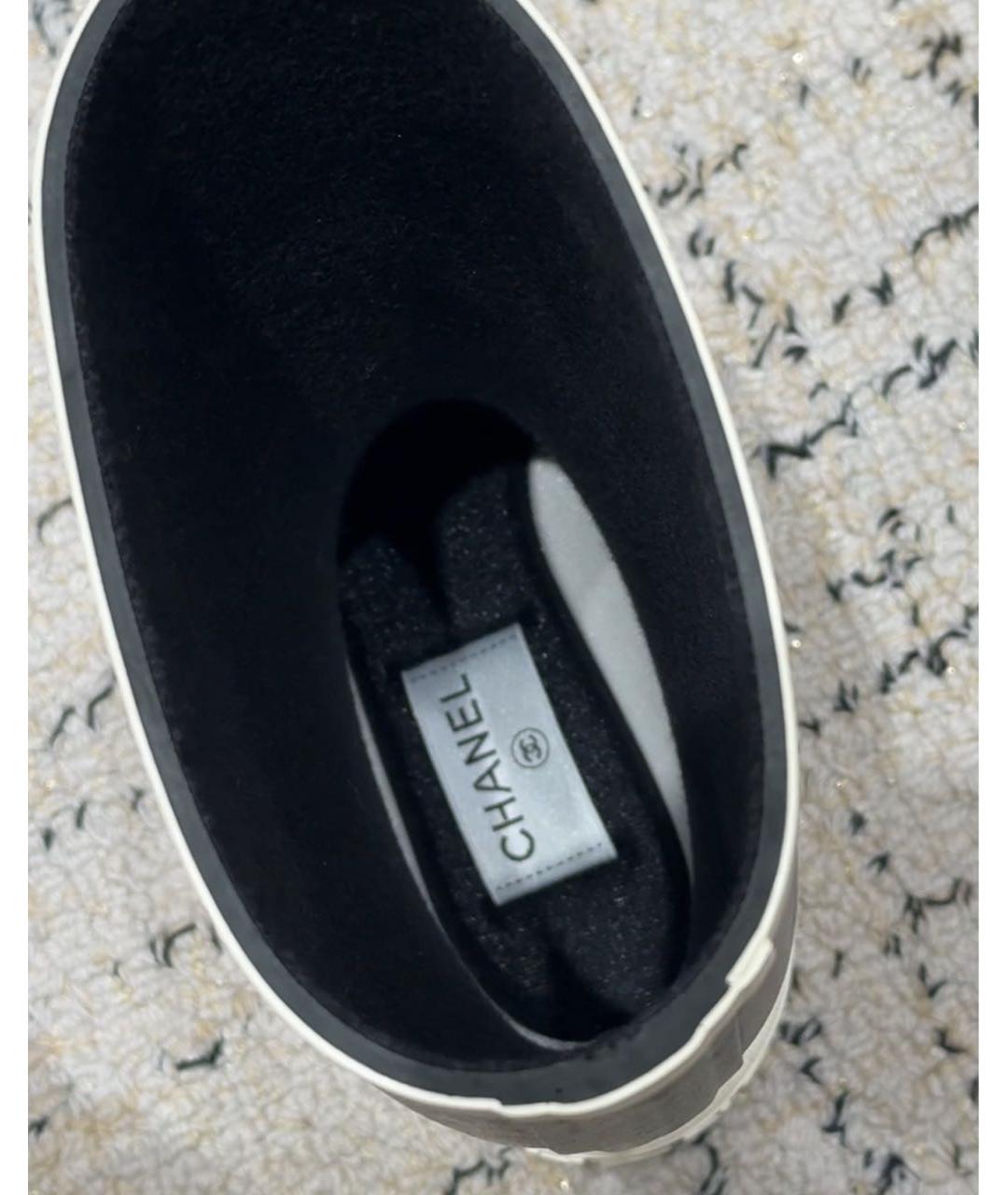 CHANEL Черные ботинки, фото 5