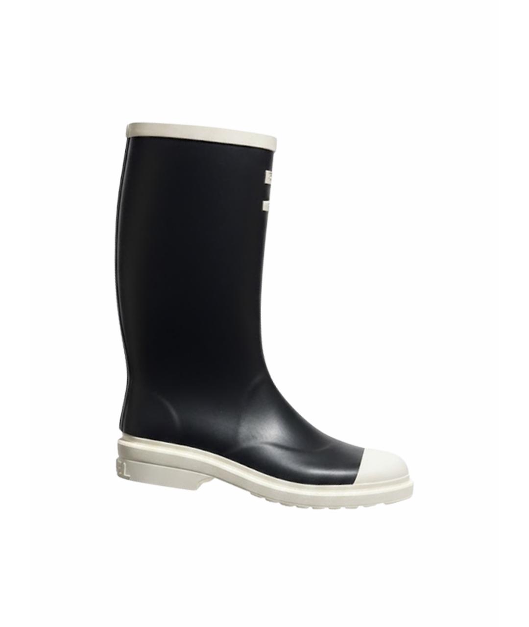 CHANEL Черные ботинки, фото 1