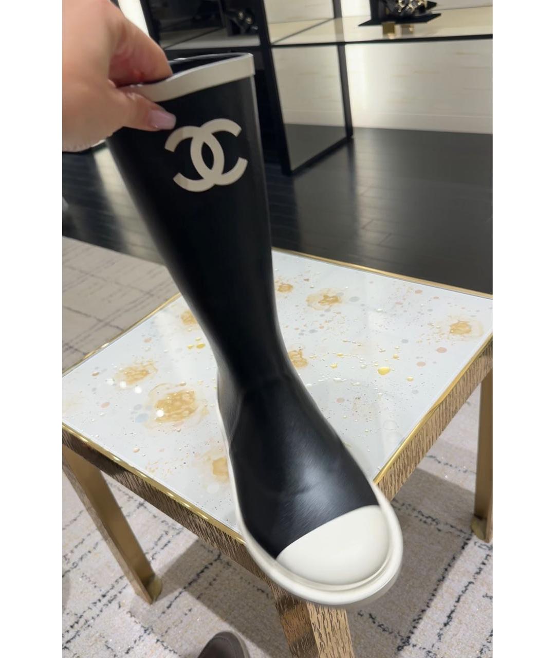 CHANEL Черные ботинки, фото 7