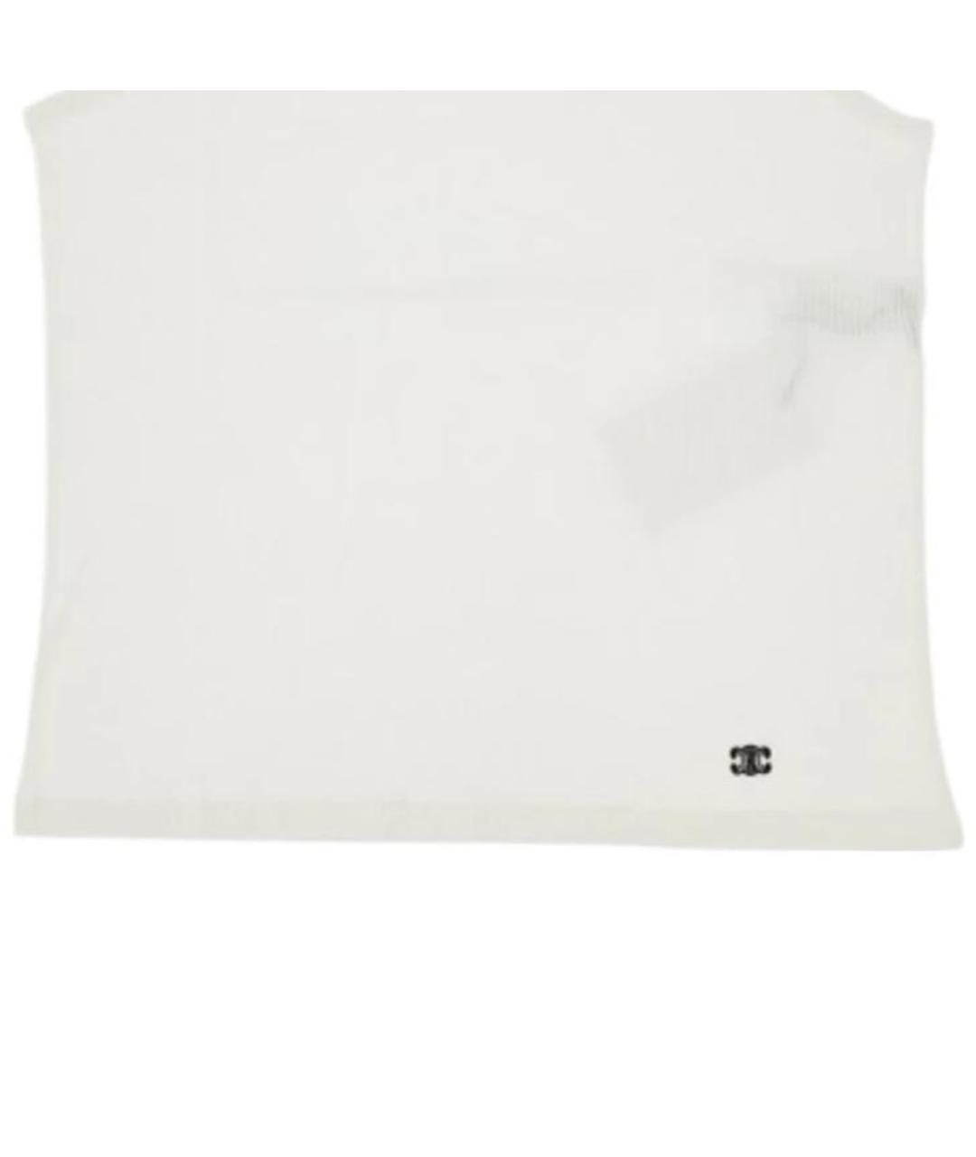 CELINE Белая майка, фото 3