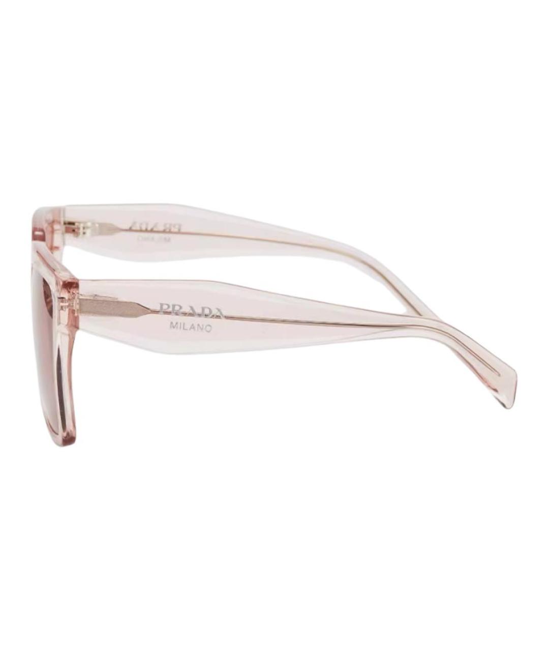 PRADA Розовые пластиковые солнцезащитные очки, фото 3