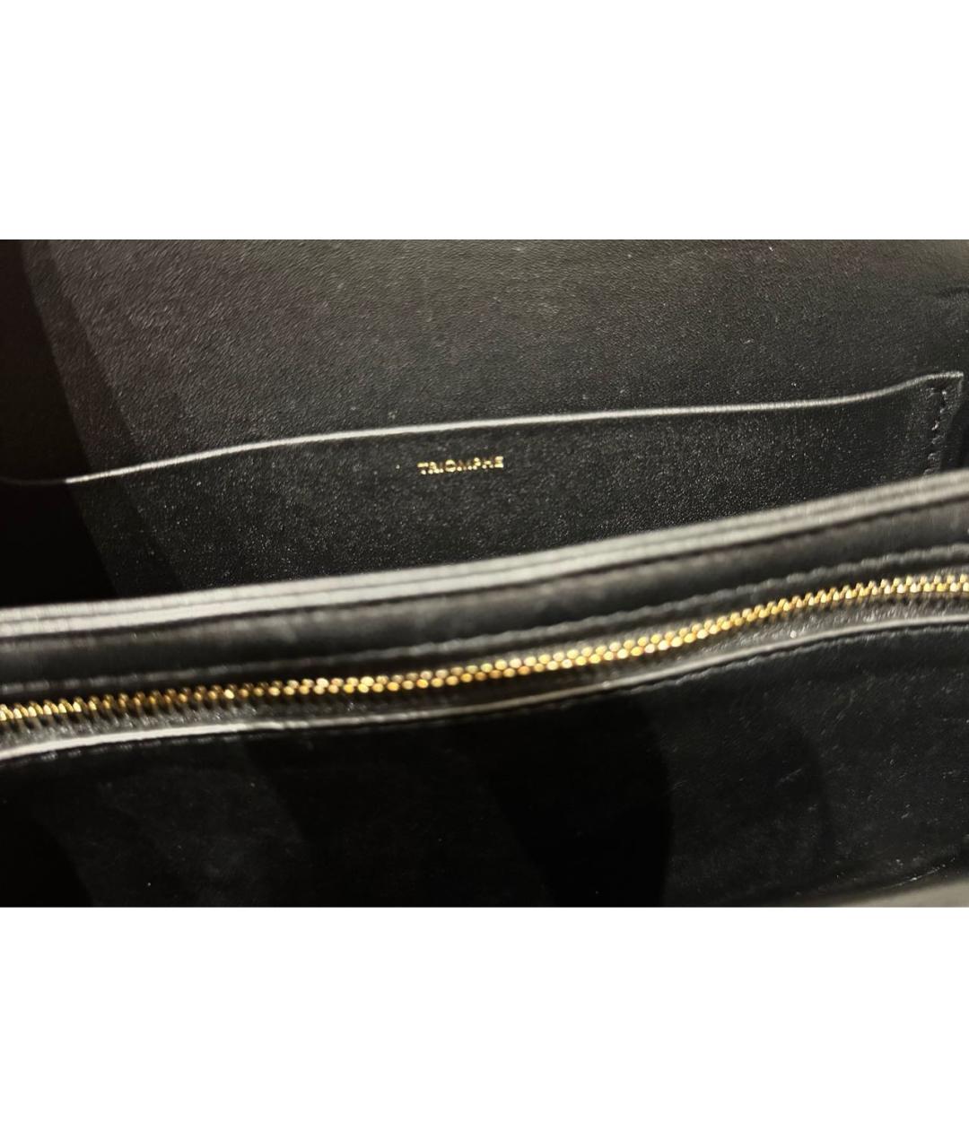 CELINE Черная кожаная сумка через плечо, фото 5