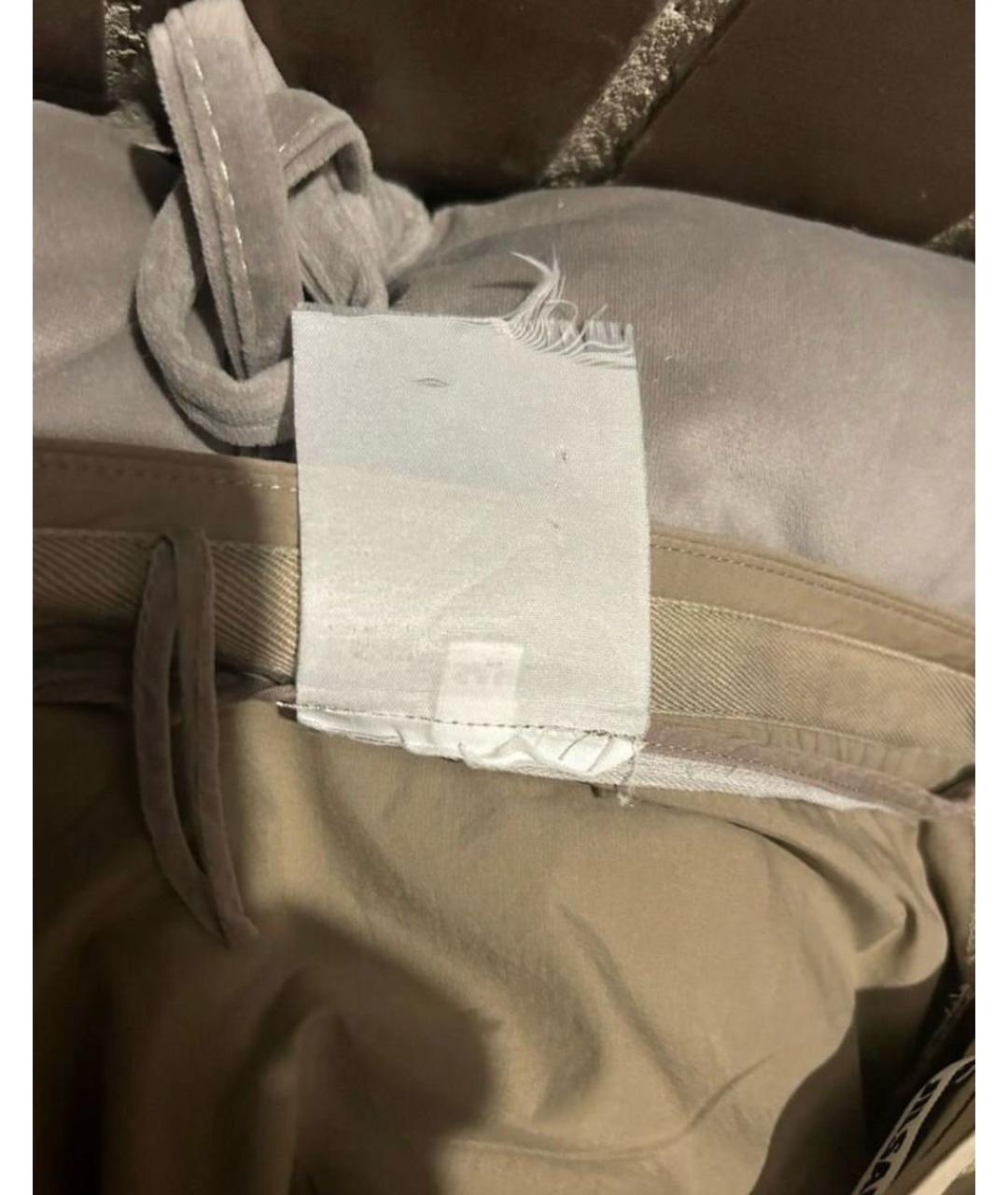 JIL SANDER Бежевые прямые брюки, фото 5