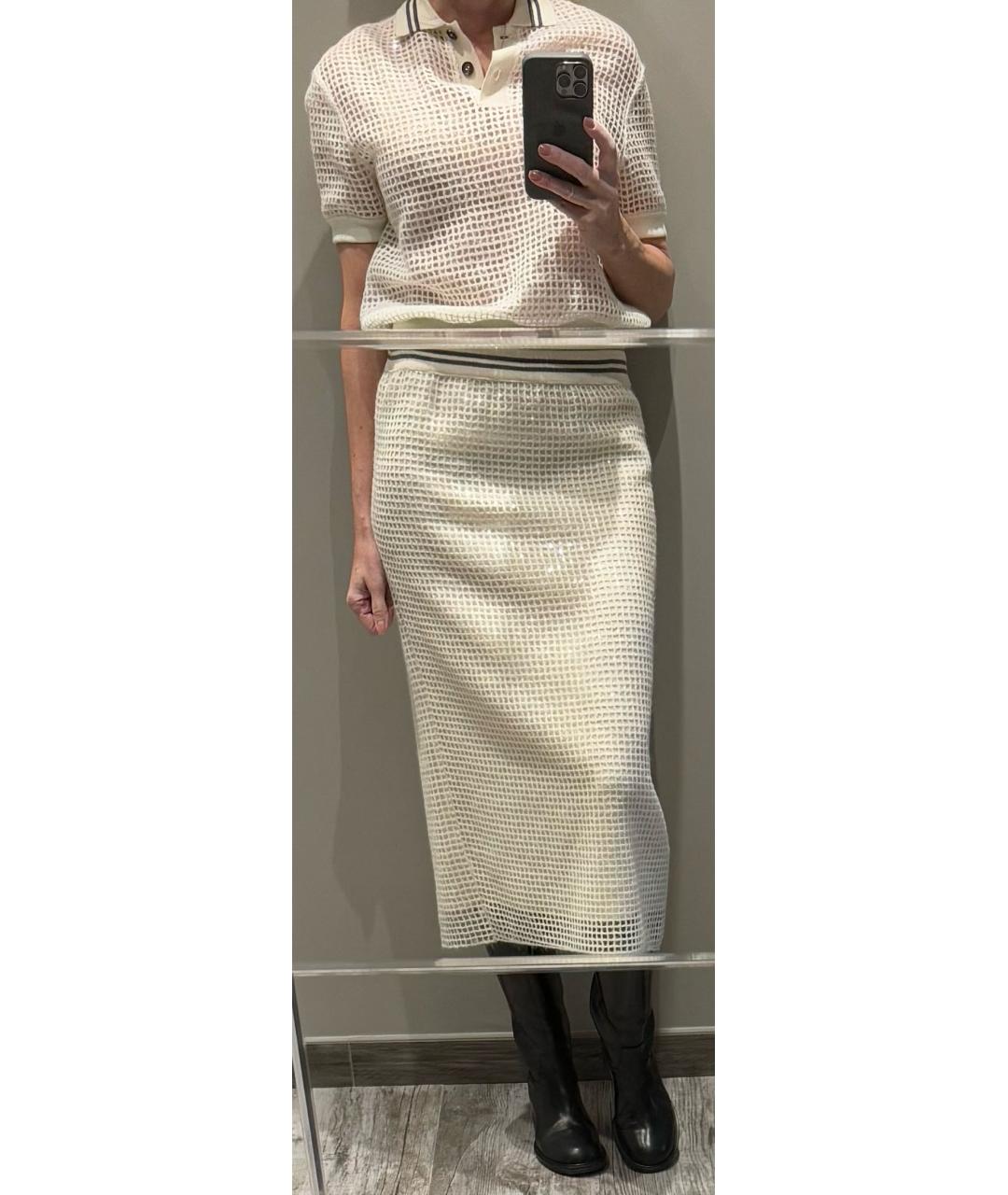 BRUNELLO CUCINELLI Кашемировая юбка миди, фото 3