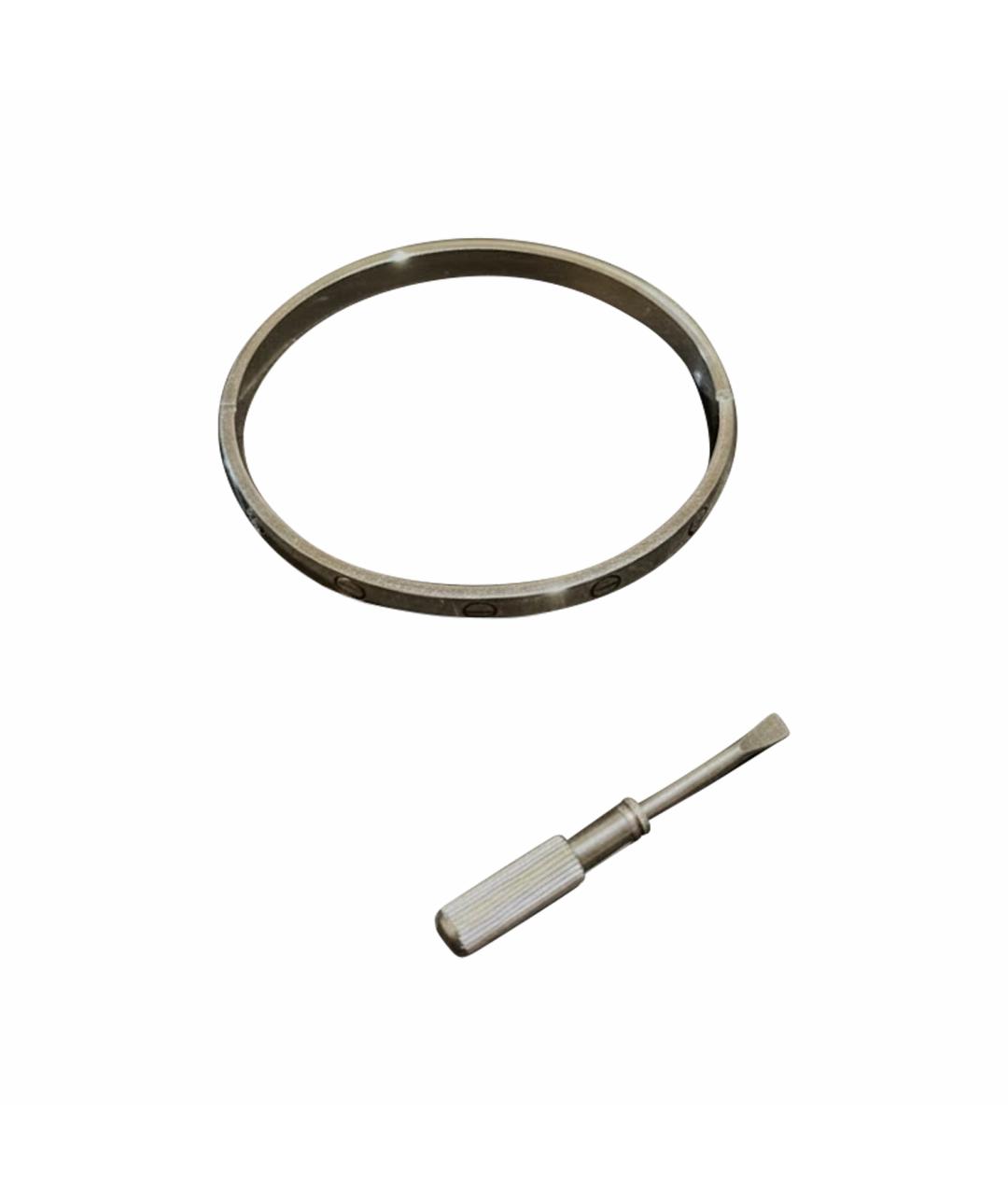 CARTIER Белый браслет из белого золота, фото 1