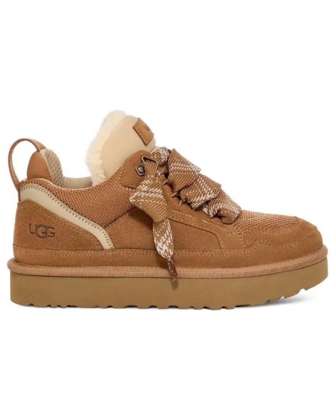 UGG AUSTRALIA Коричневые замшевые кроссовки, фото 1