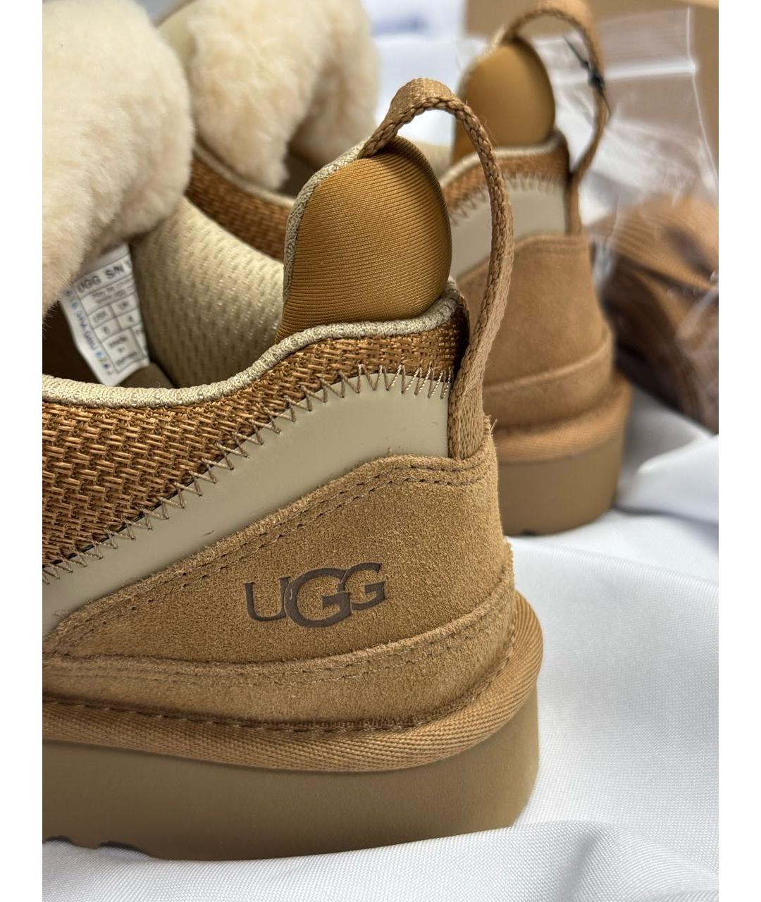 UGG AUSTRALIA Коричневые замшевые кроссовки, фото 8