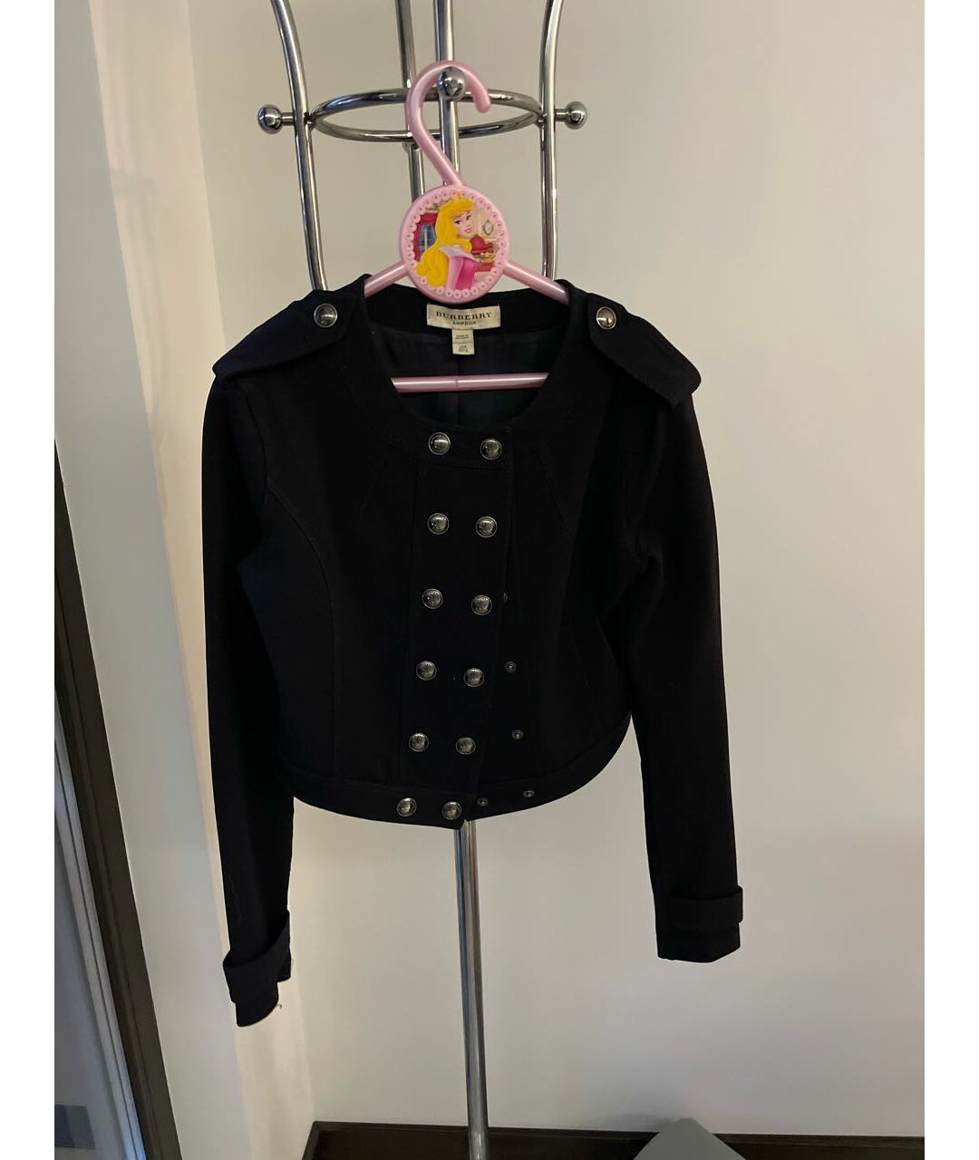 BURBERRY Темно-синяя ацетатная куртка, фото 4