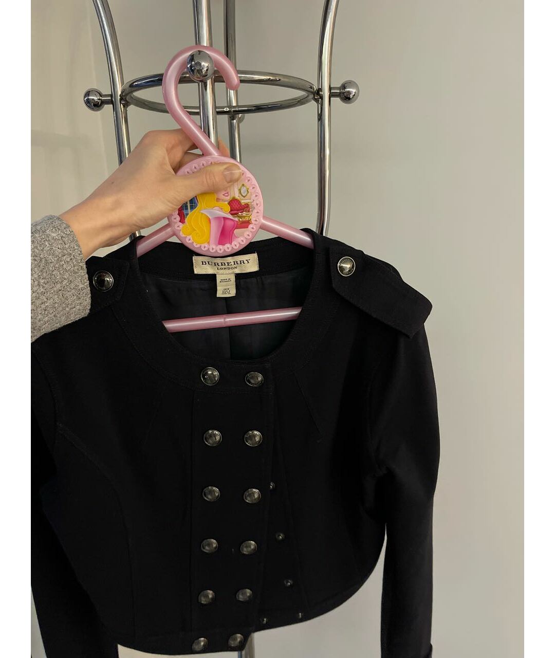 BURBERRY Темно-синяя ацетатная куртка, фото 3