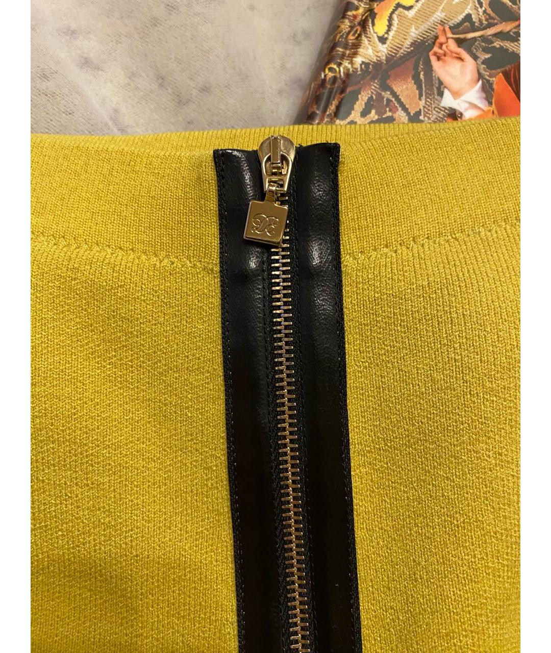 D.EXTERIOR Желтая шерстяная юбка мини, фото 4