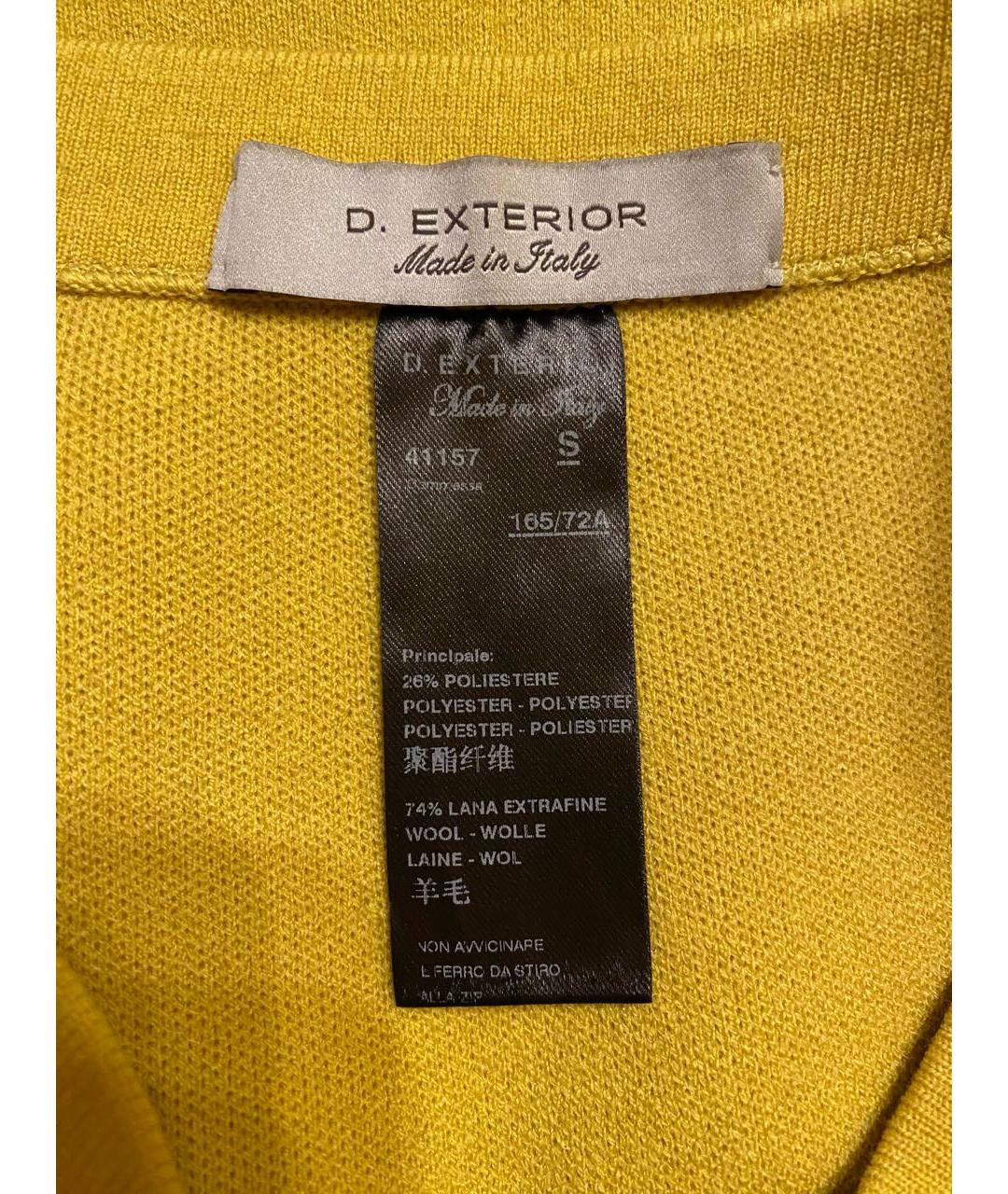 D.EXTERIOR Желтая шерстяная юбка мини, фото 3