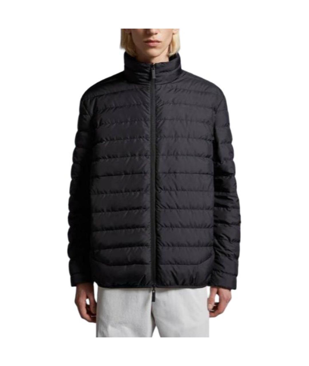 MONCLER Черный пуховик, фото 4