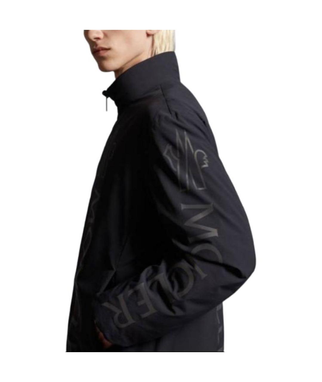 MONCLER Черный пуховик, фото 5