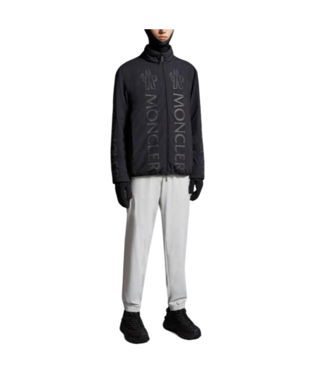 MONCLER Черный пуховик, фото 3