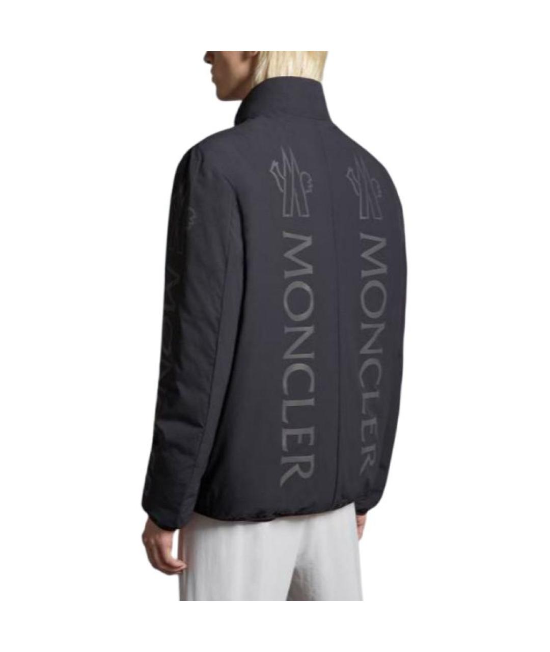 MONCLER Черный пуховик, фото 2