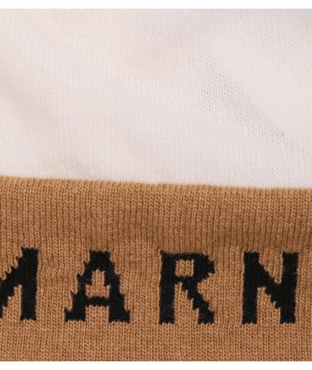 MARNI Белая шерстяная шапка, фото 6