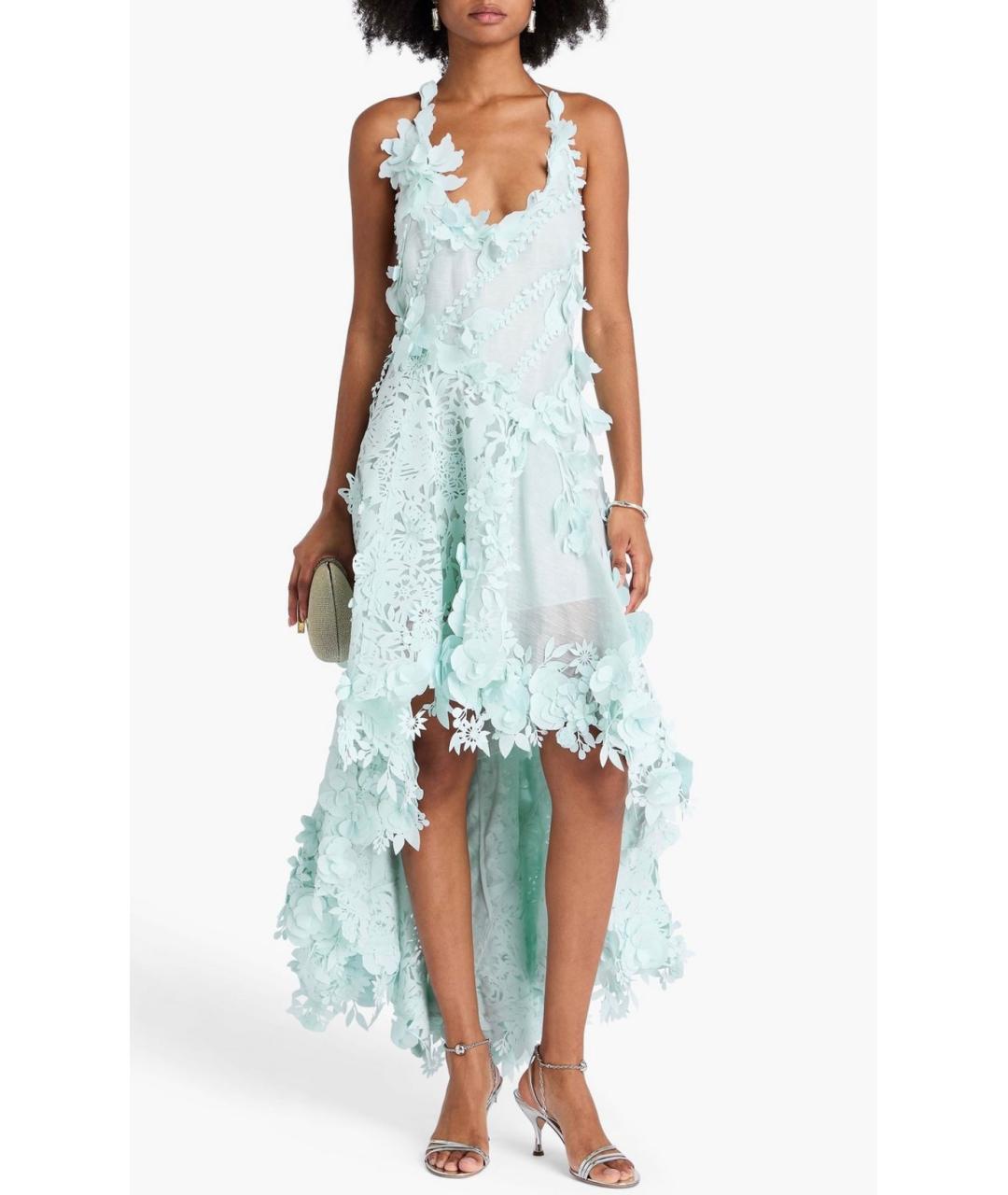 ZIMMERMANN Голубое коктейльное платье, фото 8