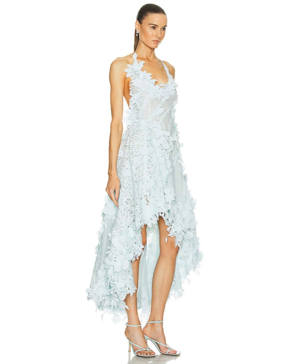 ZIMMERMANN Голубое коктейльное платье, фото 3