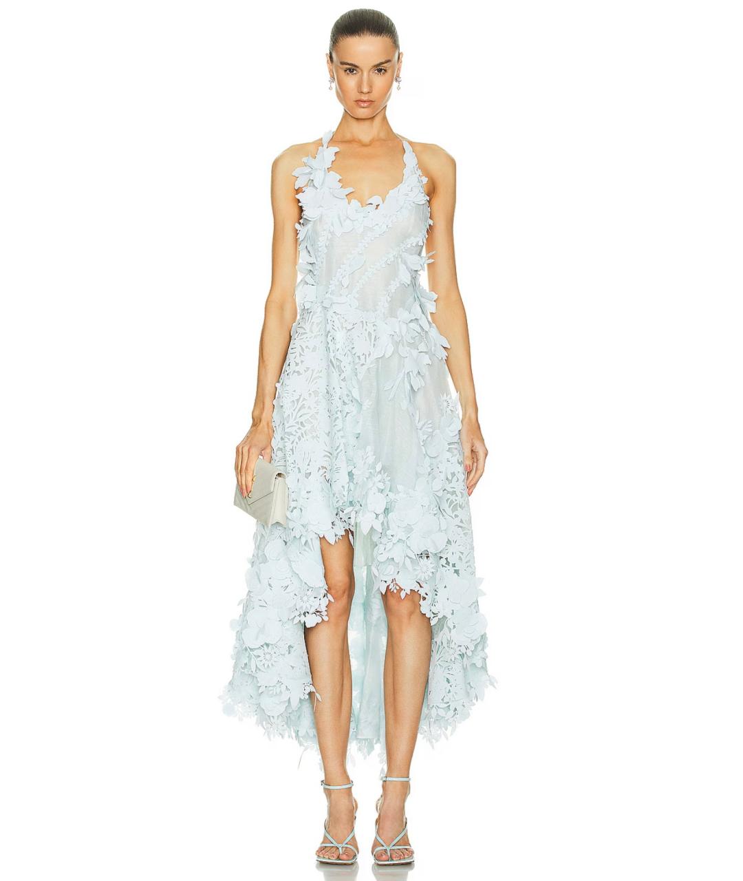 ZIMMERMANN Голубое коктейльное платье, фото 2