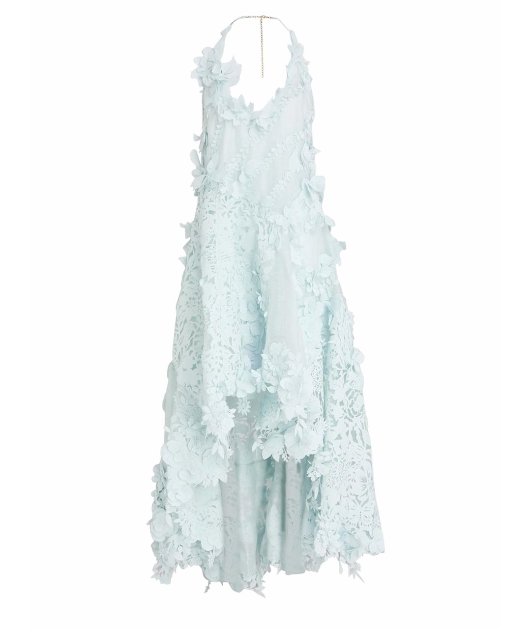 ZIMMERMANN Голубое коктейльное платье, фото 1