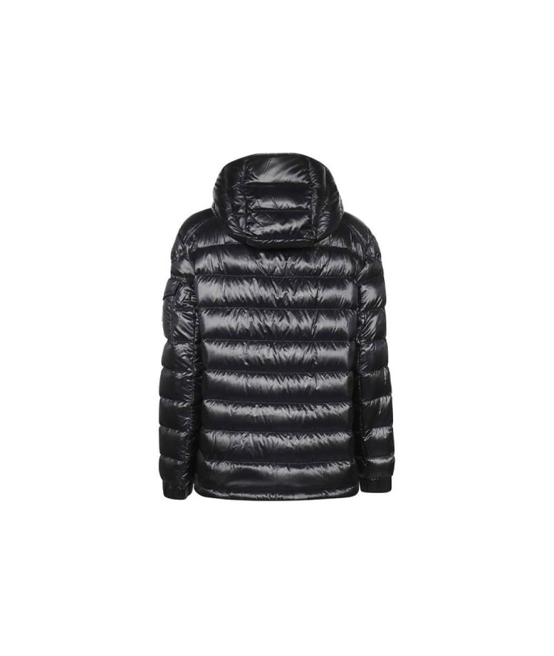MONCLER Черный пуховик, фото 2