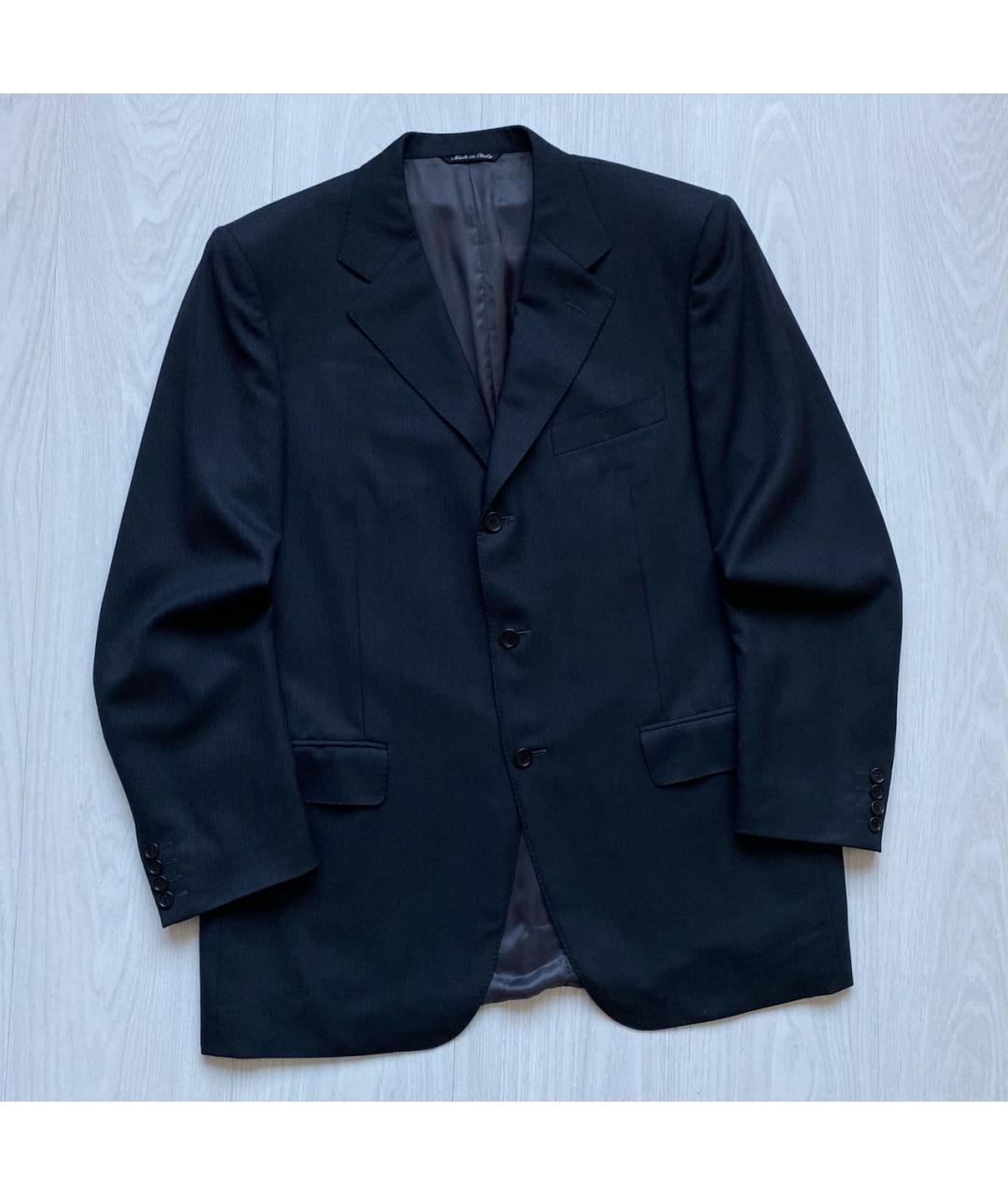 CANALI Черный шерстяной пиджак, фото 9