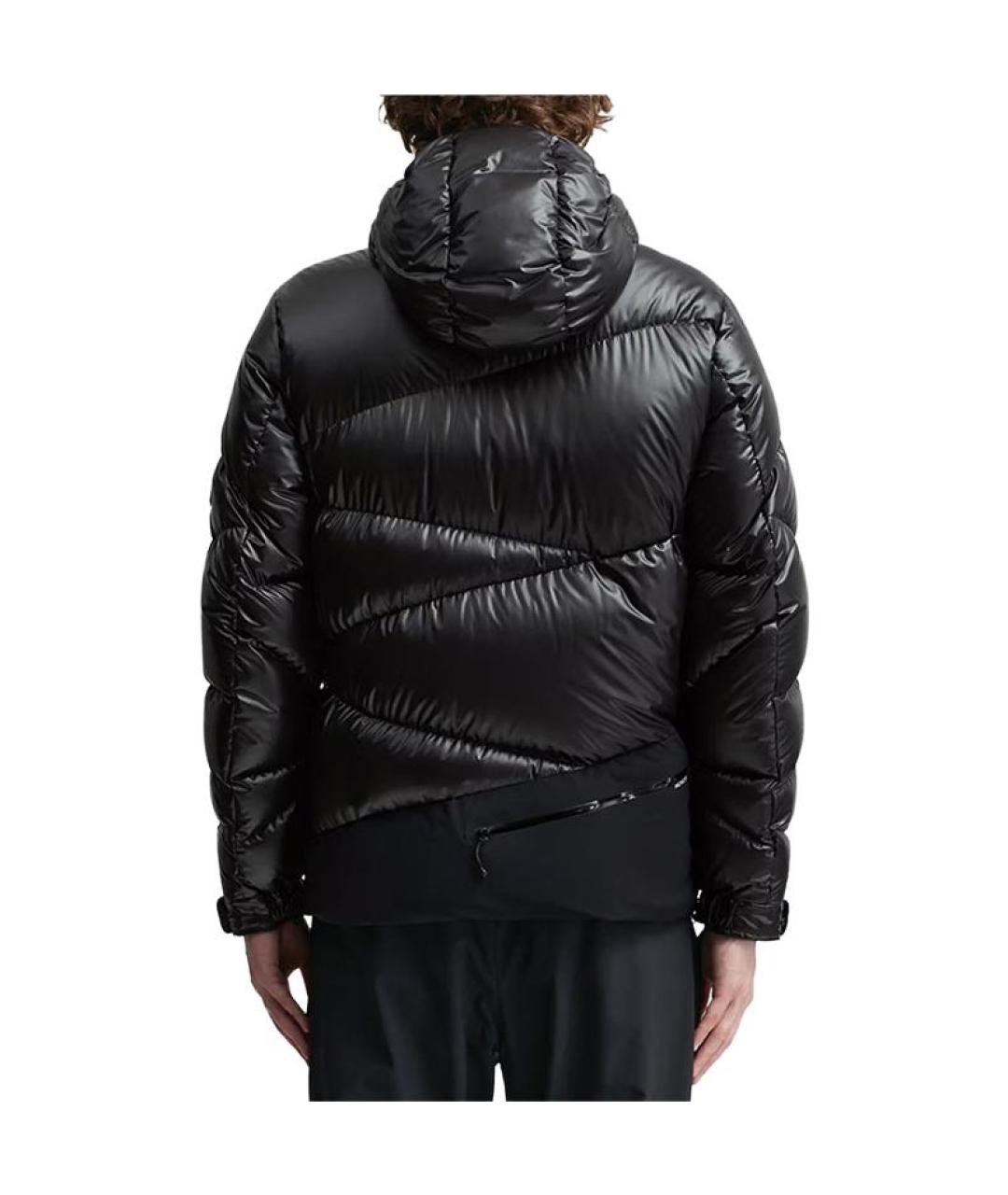 MONCLER Черный пуховик, фото 4
