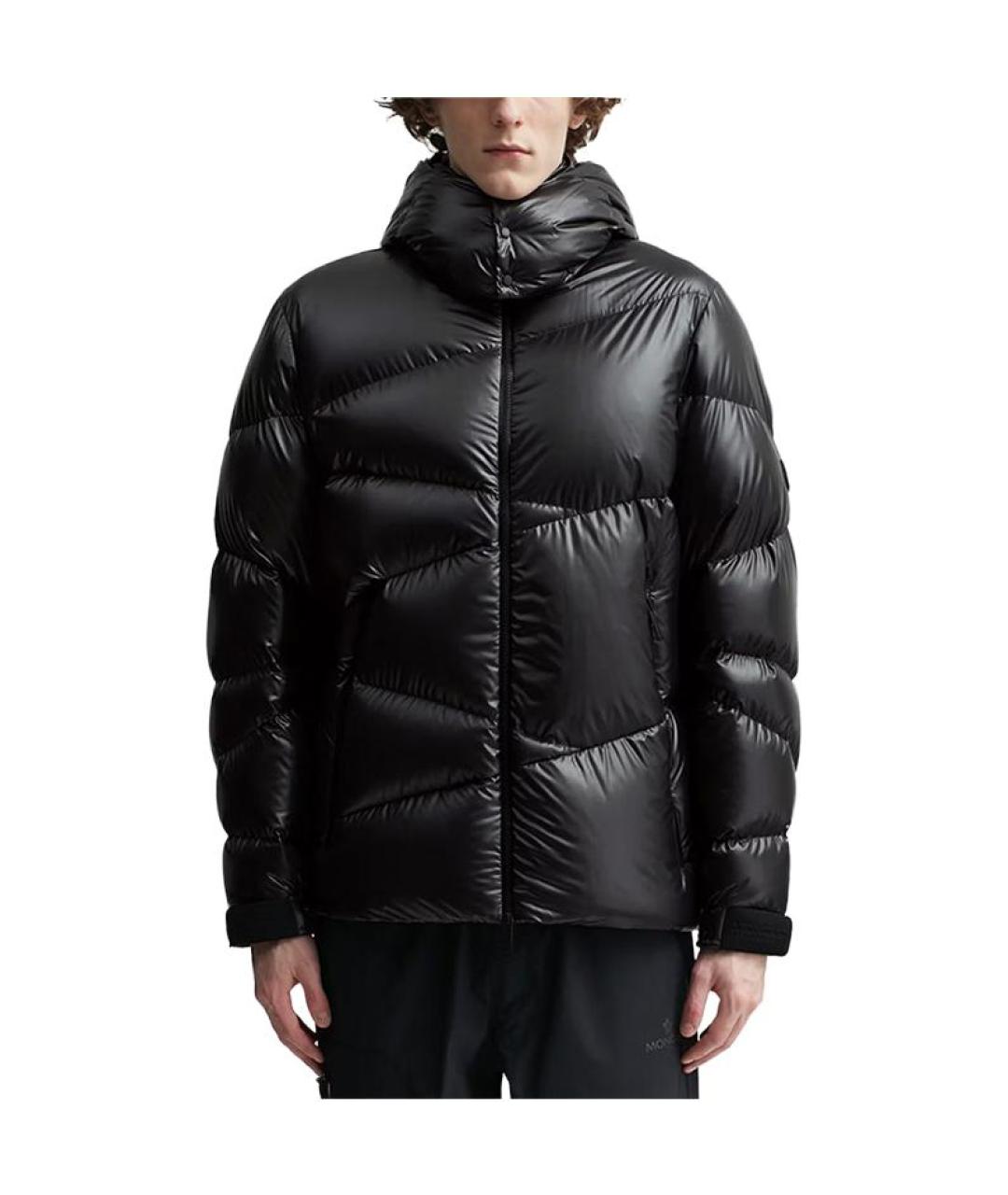 MONCLER Черный пуховик, фото 3