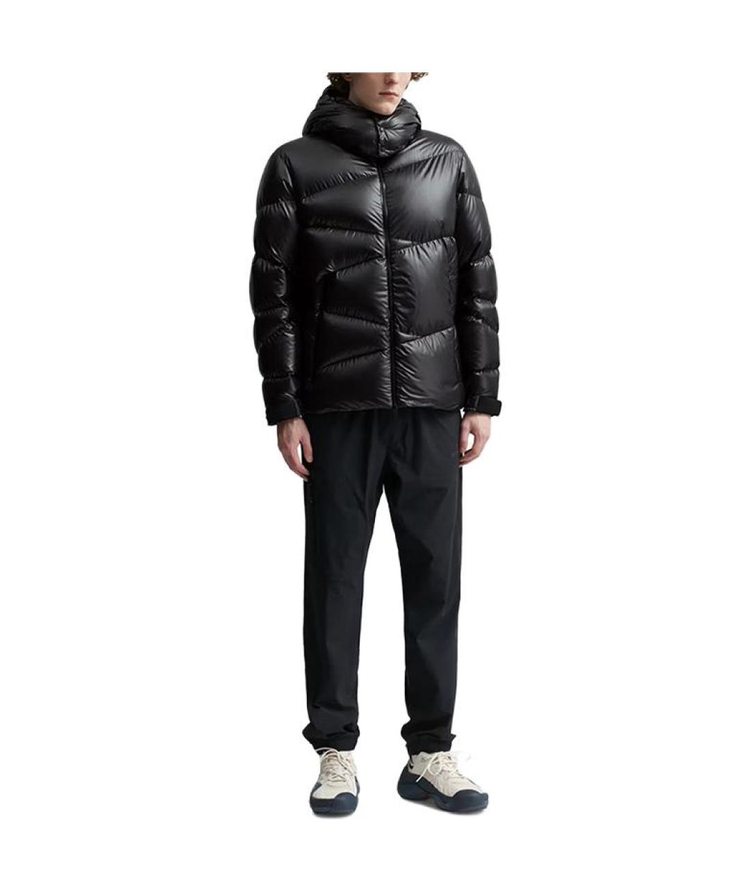 MONCLER Черный пуховик, фото 5
