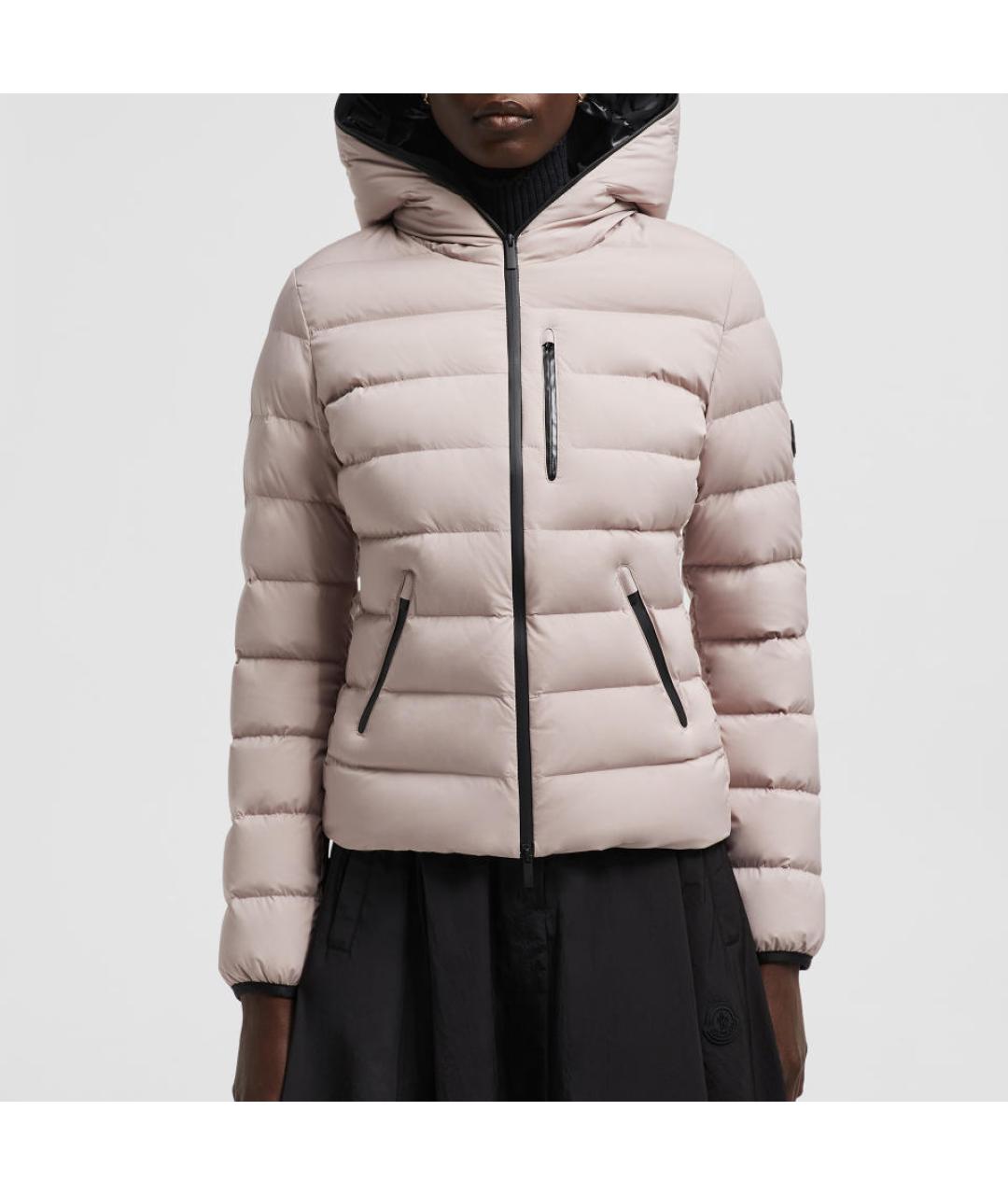 MONCLER Розовый пуховик, фото 4