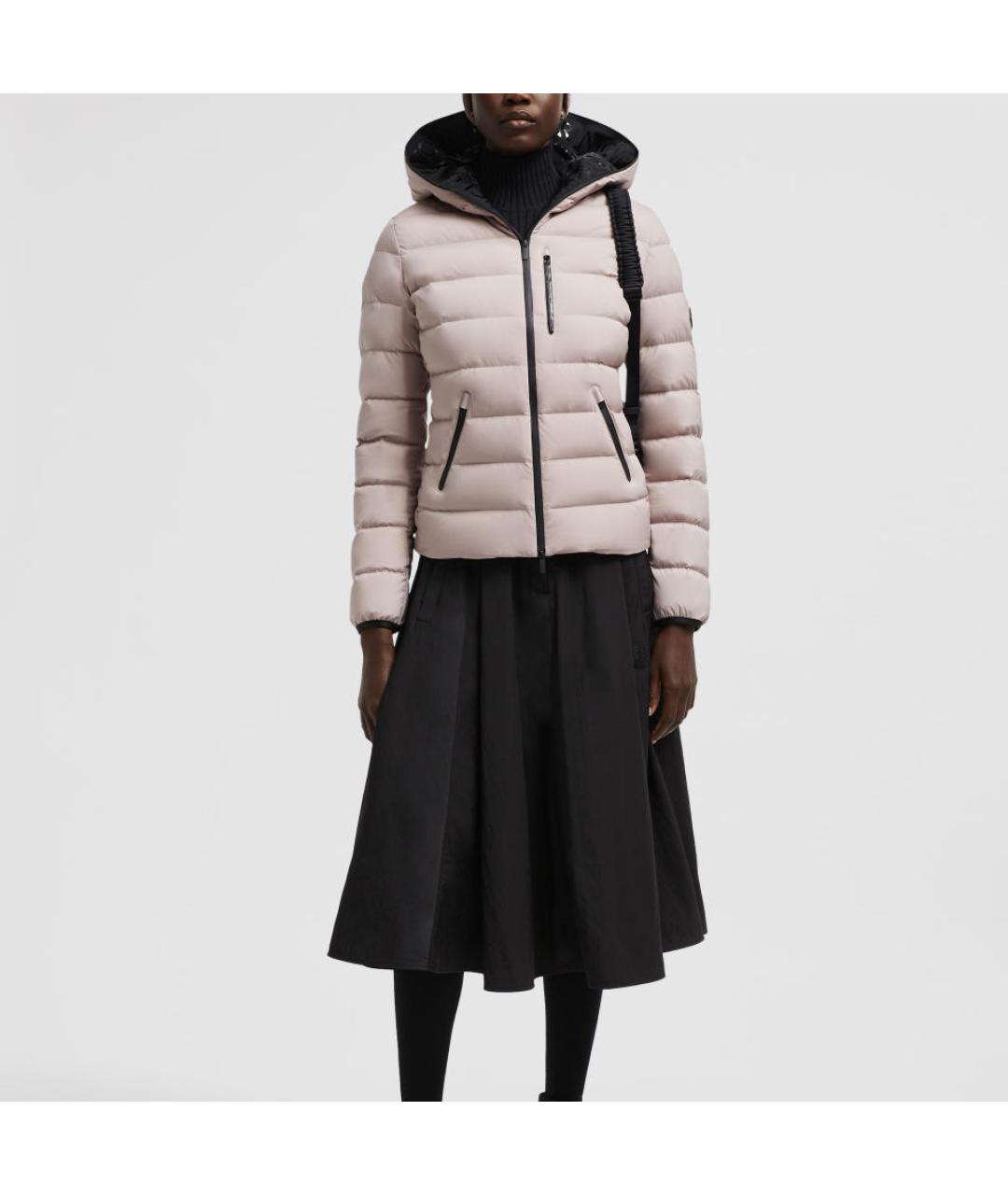 MONCLER Розовый пуховик, фото 2