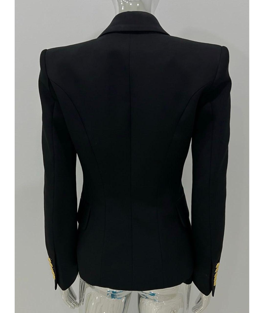 BALMAIN Черный шерстяной жакет/пиджак, фото 4