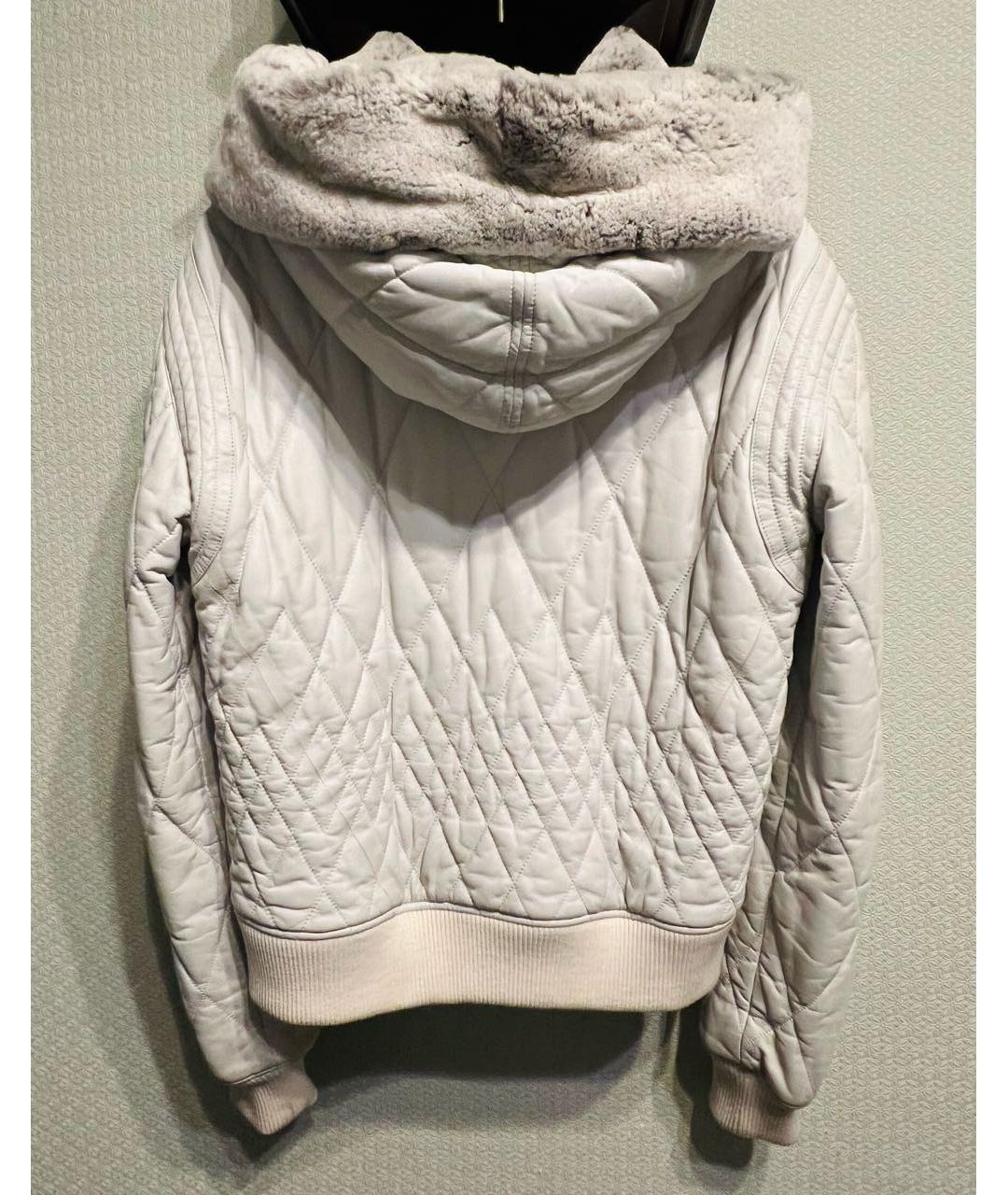 CHANEL Серая кожаная куртка, фото 2