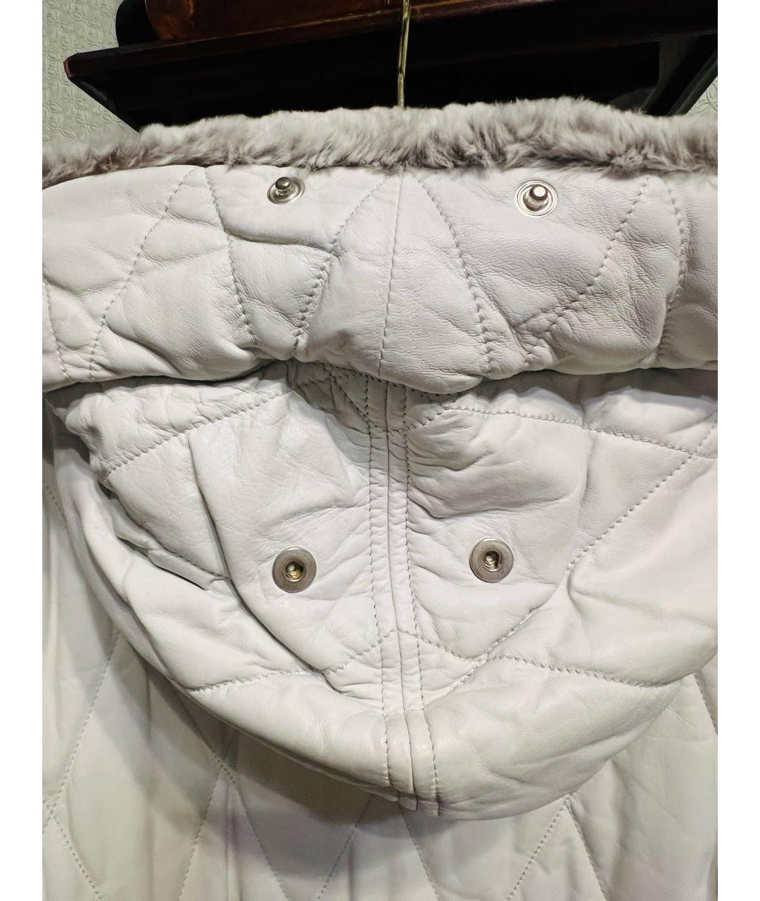 CHANEL Серая кожаная куртка, фото 7