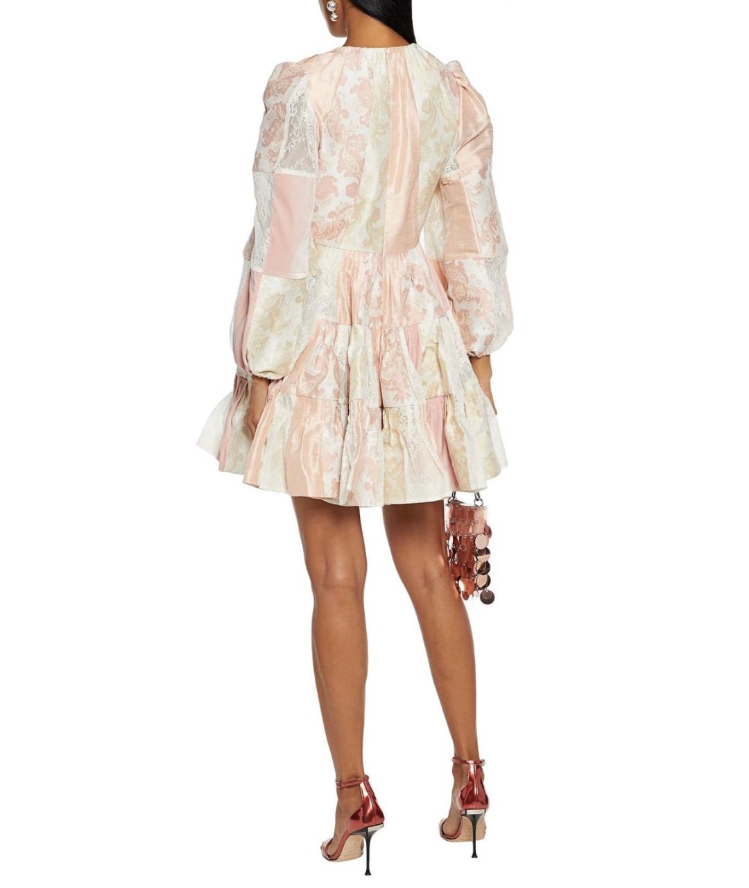 ZIMMERMANN Розовое коктейльное платье, фото 3