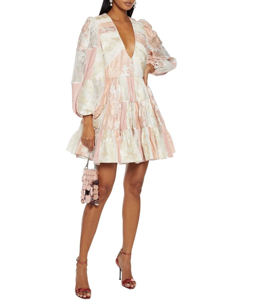 ZIMMERMANN Розовое коктейльное платье, фото 2