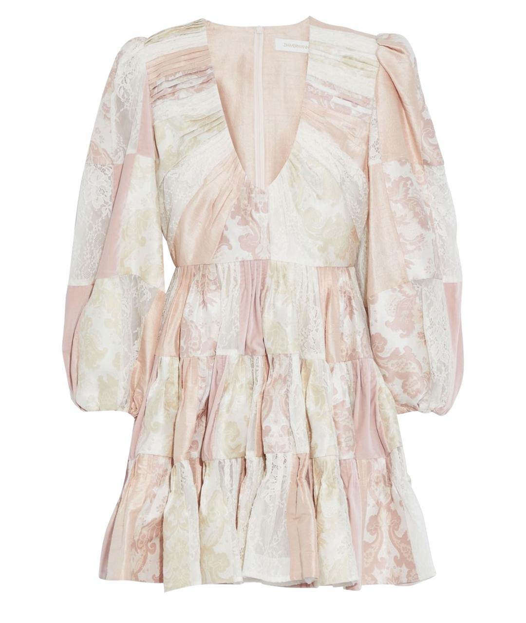 ZIMMERMANN Розовое коктейльное платье, фото 1