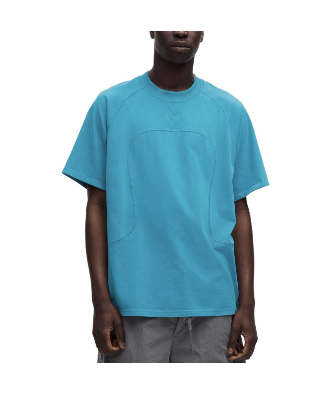 Lululemon Синяя хлопковая футболка, фото 3