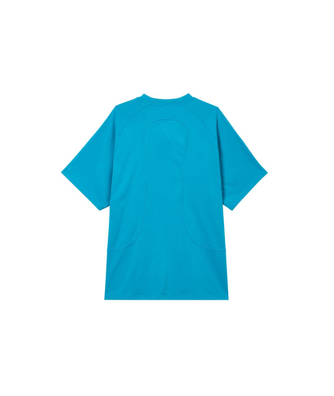 Lululemon Синяя хлопковая футболка, фото 2