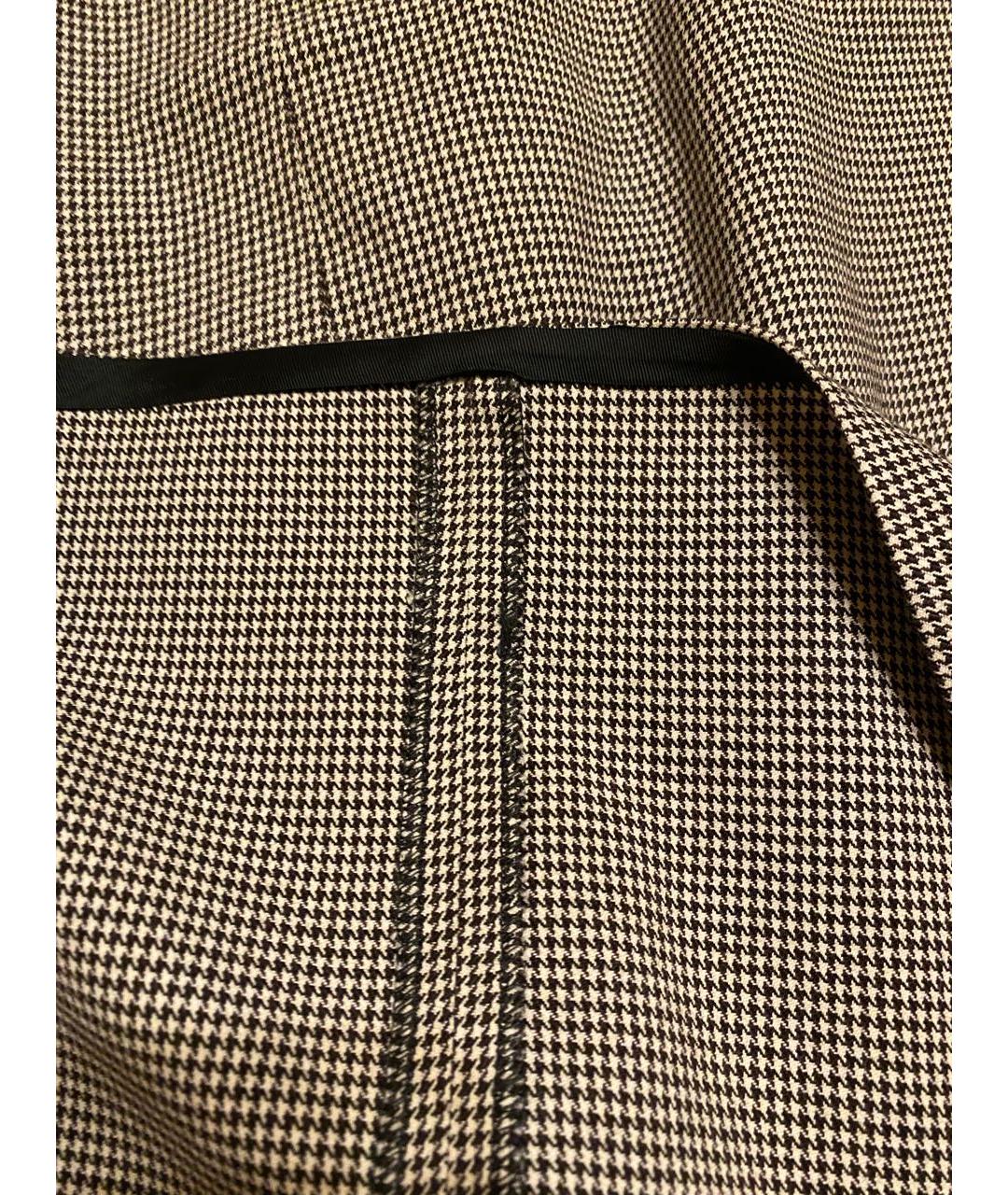 DOLCE&GABBANA Серая шерстяная юбка миди, фото 6