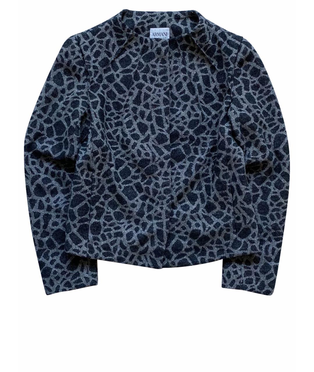 ARMANI COLLEZIONI Антрацитовый жакет/пиджак, фото 1