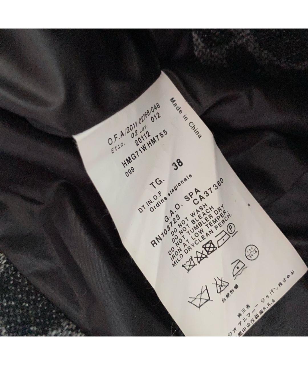 ARMANI COLLEZIONI Антрацитовый жакет/пиджак, фото 6