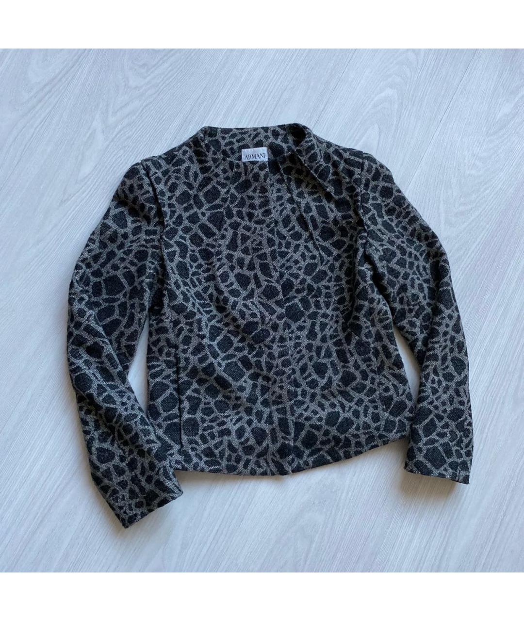 ARMANI COLLEZIONI Антрацитовый жакет/пиджак, фото 3