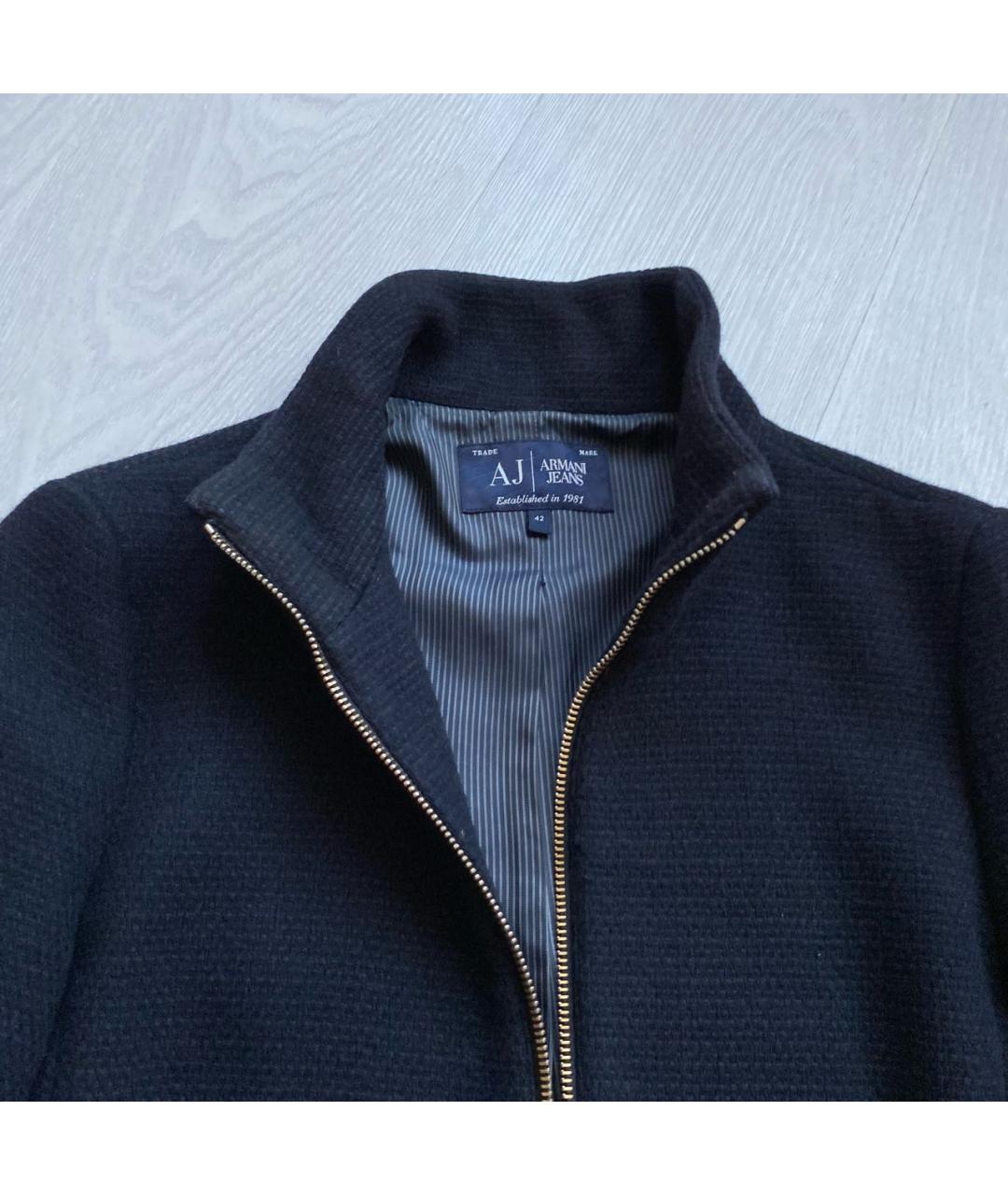 ARMANI JEANS Темно-синее пальто, фото 4